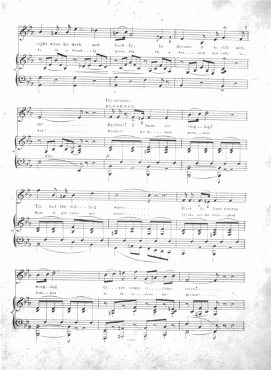 What Are The Wild Waves Saying? Duett Between Paul & Florence in Domby and Son Voice scores gallery preview page 3