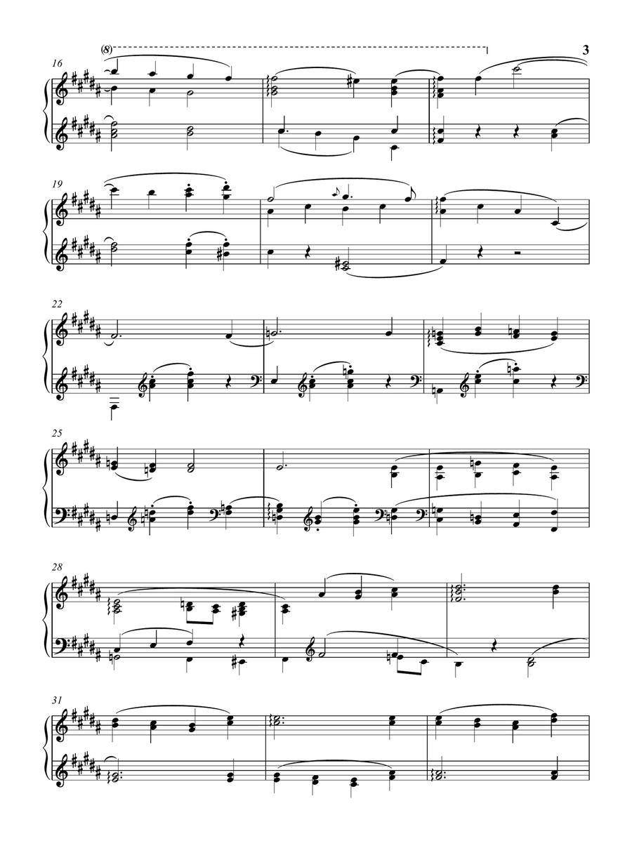 Mozart: Ave Verum Corpus K. 618 (as Played by Vikingur Olafsson) for Piano Solo Piano Method scores gallery preview page 4