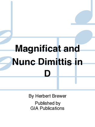 Magnificat and Nunc Dimittis in D