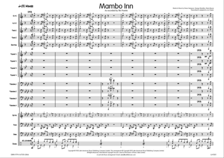Mambo Inn Big Band scores gallery preview page 2