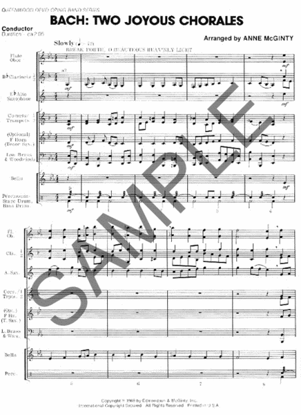 Bach: Two Joyous Chorales image number null