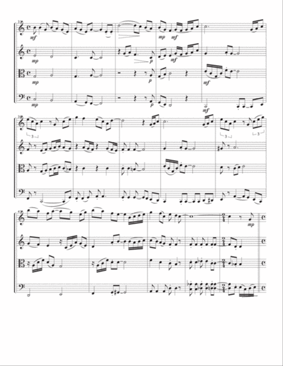 String Quartet #4 String Quartet scores gallery preview page 5