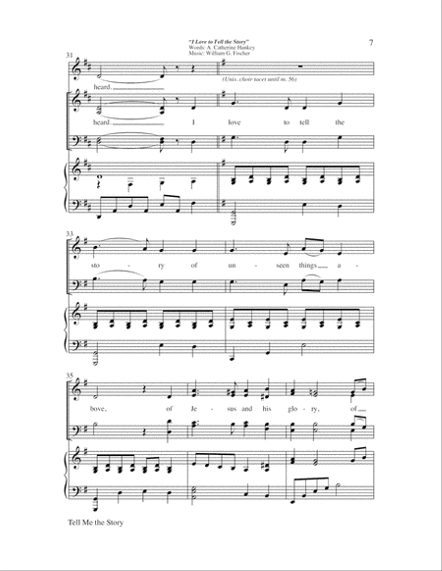 Tell Me the Story 4-Part scores gallery preview page 7