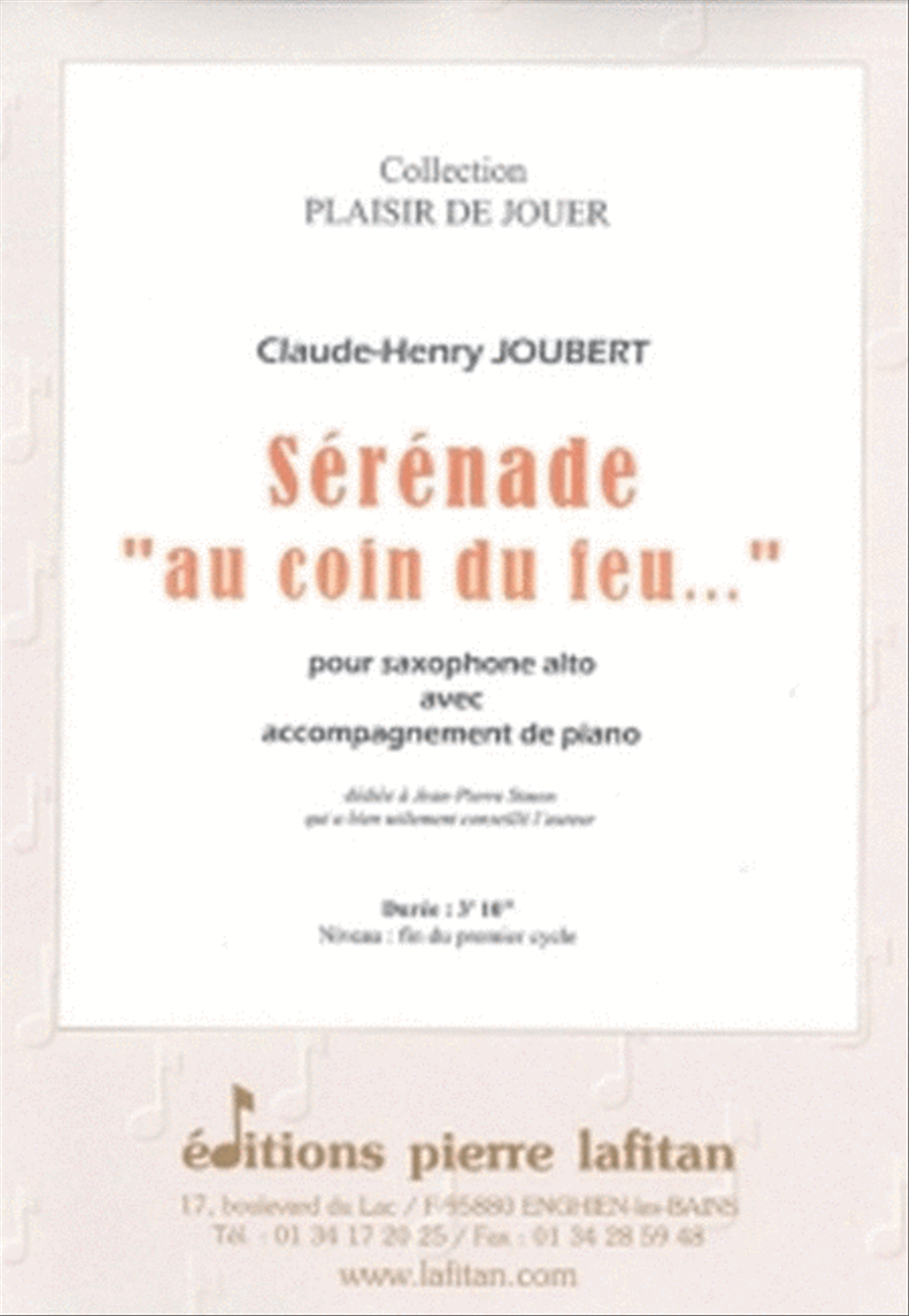 Serenade Au Coin Du Feu Serenade Au Coin Du Feu Alto Saxophone scores gallery preview page 1
