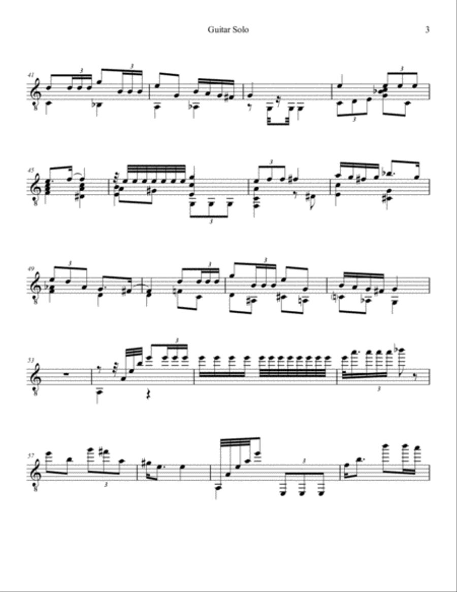 Guitar Solo Classical Guitar scores gallery preview page 4