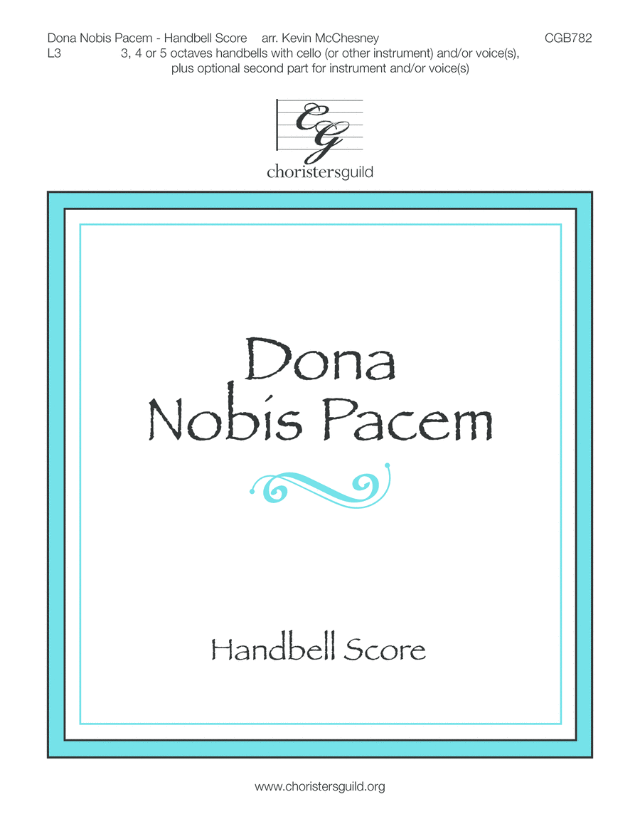 Dona Nobis Pacem (Handbell Score) Handbell Choir scores gallery preview page 1