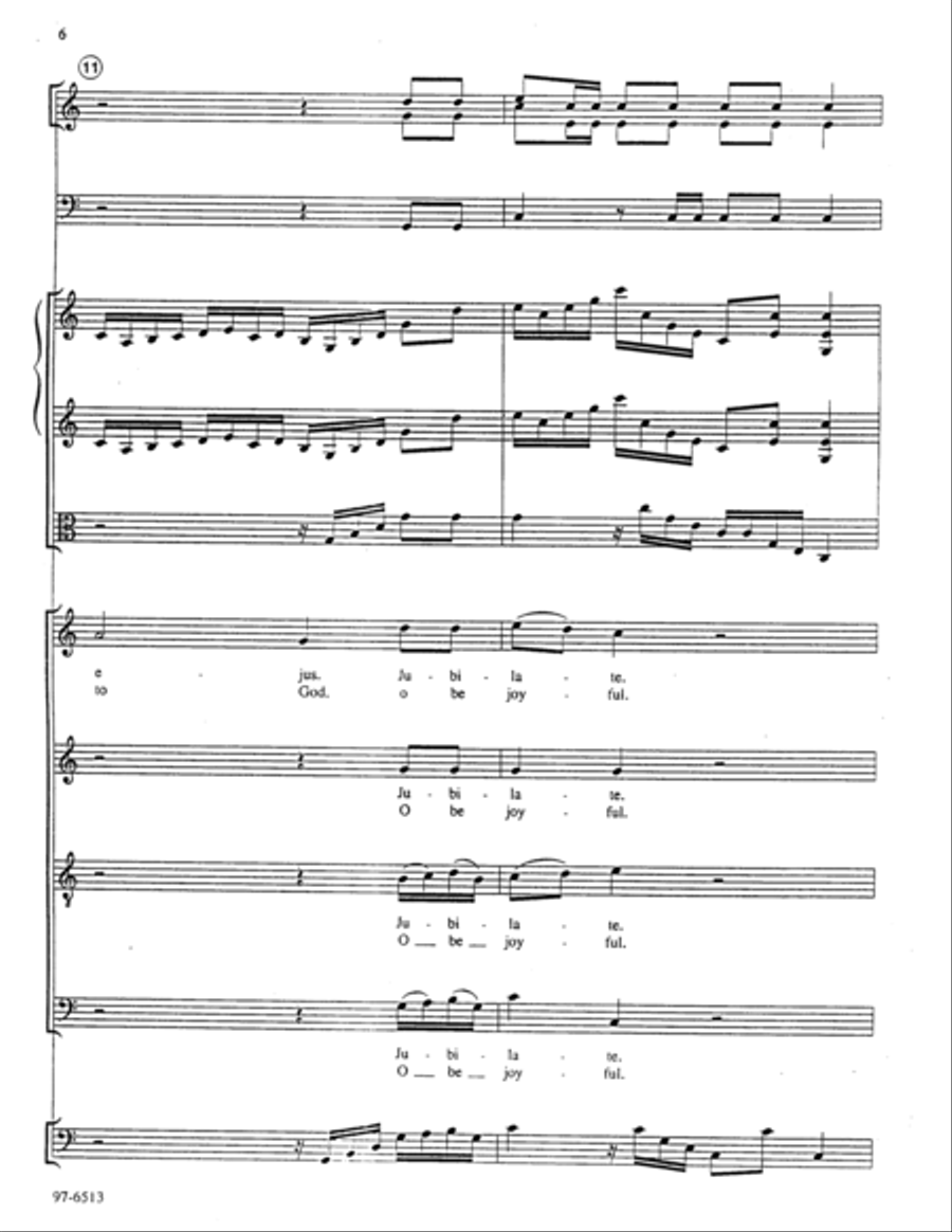 Jubilate Deo / O Be Joyful (Full Score) 4-Part scores gallery preview page 7