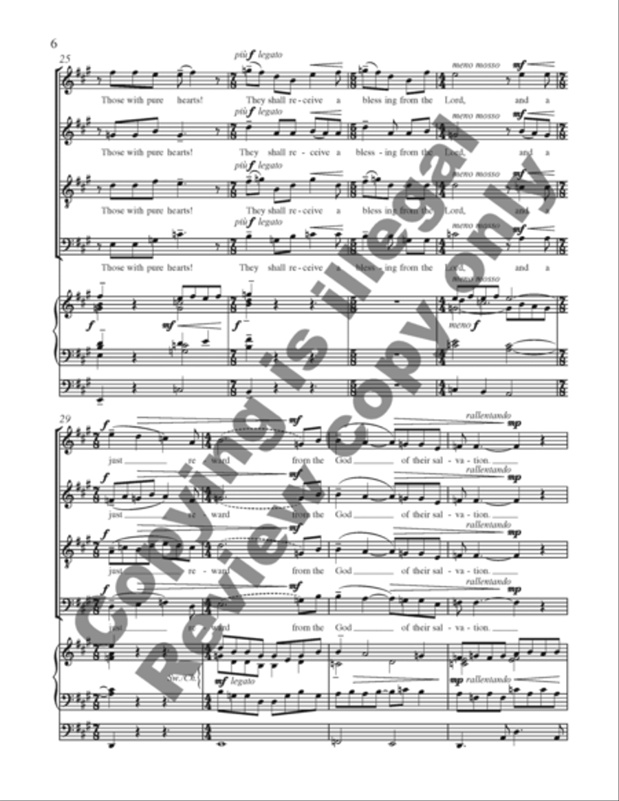 Lift Up Your Heads, O Ye Gates! 4-Part scores gallery preview page 16