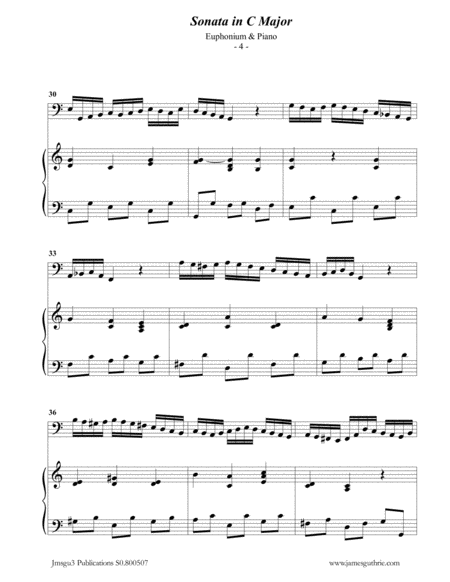 BACH: Sonata BWV 1033 for Euphonium & Piano image number null