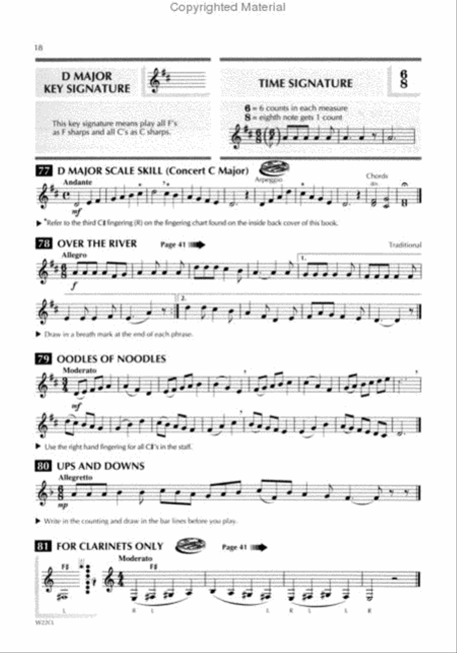 Standard of Excellence Book 2, Clarinet Concert Band Methods scores gallery preview page 3