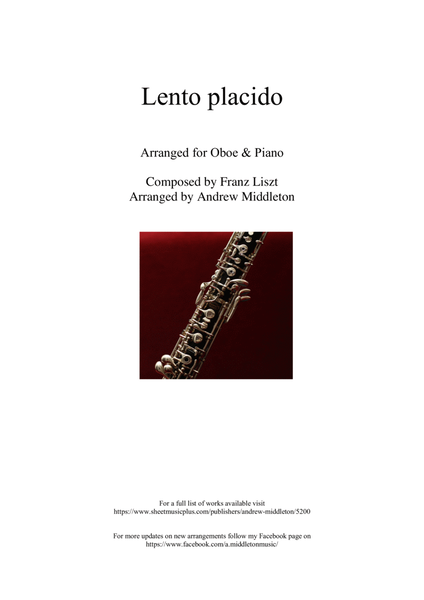 Lento placid arranged for Oboe and Piano image number null