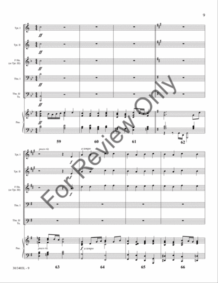 Crown Him Lord of All! Crown Him Lord of All! Brass Ensemble scores gallery preview page 8
