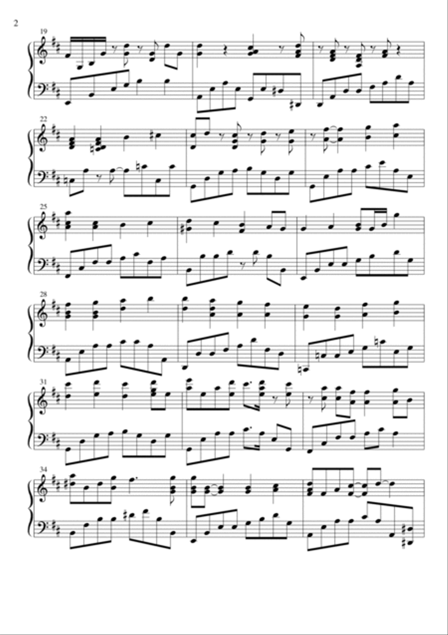 FOR YOU Piano Solo scores gallery preview page 2