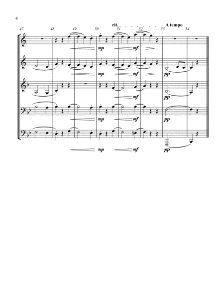 Moonlight Sonata, 2nd Movement (in Bb Major) for Brass Quintet image number null