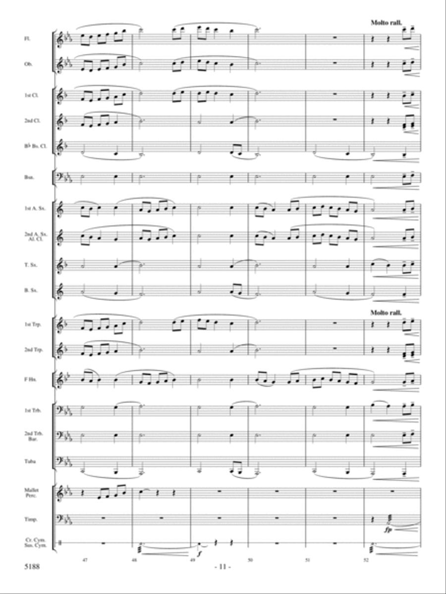 A Song of Hope Concert Band scores gallery preview page 10