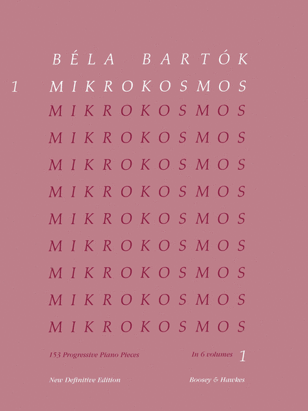 Bela Bartok: Mikrokosmos - Volume 1 (Pink)