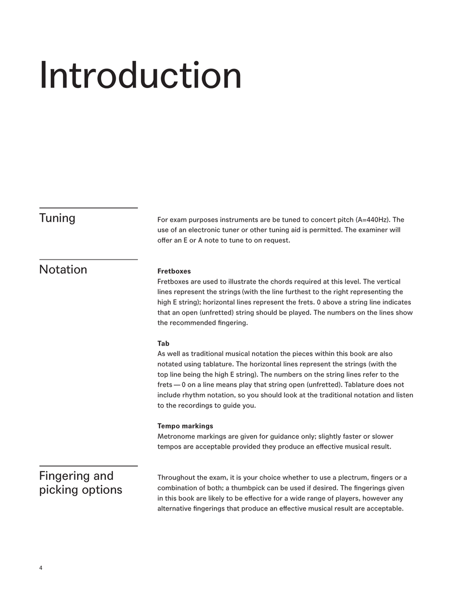 LCME Acoustic Guitar Handbook Grade 1 2020 Acoustic Guitar scores gallery preview page 4