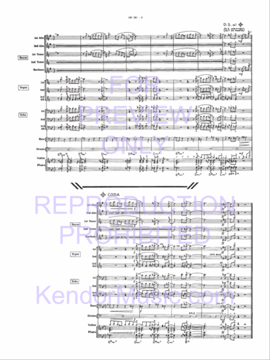 Chi Chi Chi Chi Jazz Ensemble scores gallery preview page 7