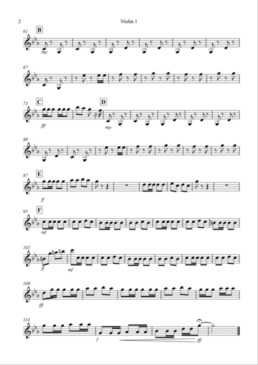 Flamenco Fantastico! for Violin Quartet Small Ensemble scores gallery preview page 6