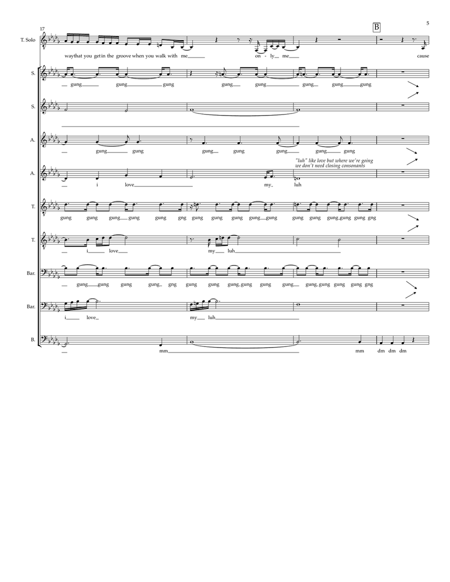 All I Need 4-Part scores gallery preview page 5