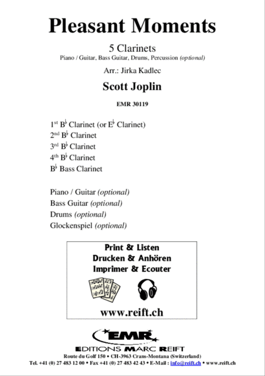 Pleasant Moments Clarinet scores gallery preview page 2