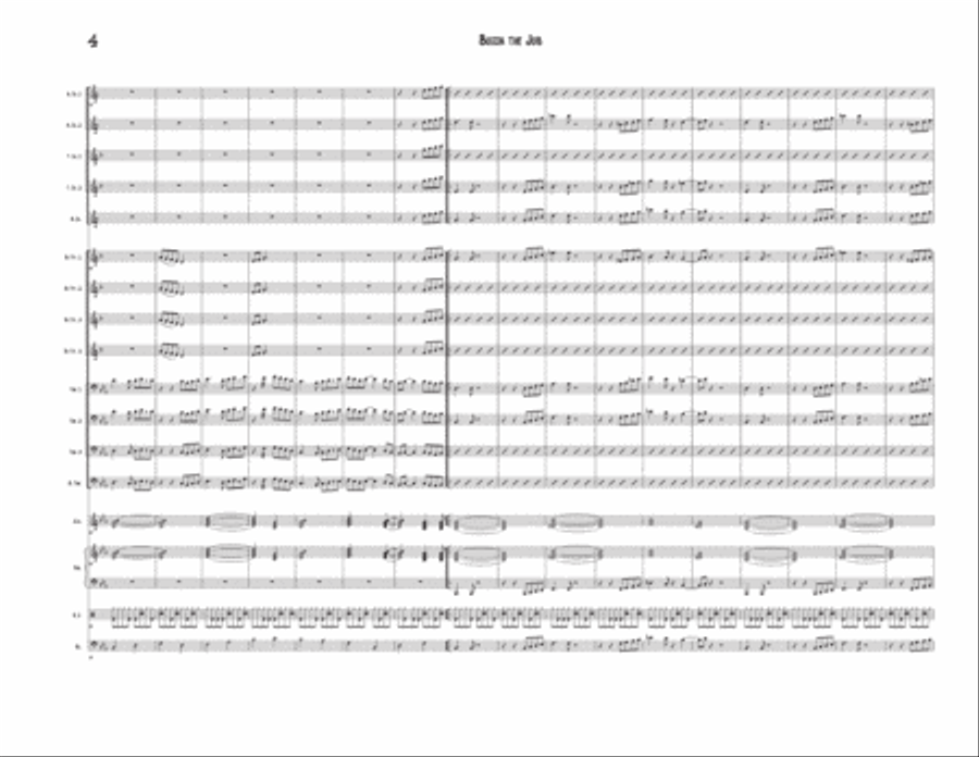 Bossa The Job Jazz Ensemble scores gallery preview page 4