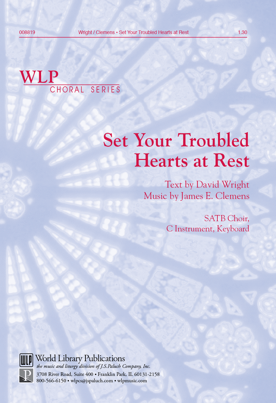 Set Your Troubled Hearts at Rest 4-Part scores gallery preview page 1