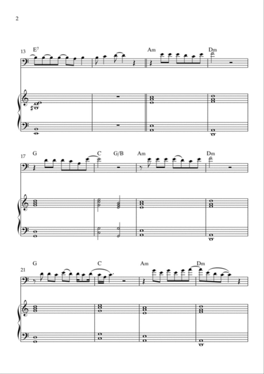 Flowers Piano scores gallery preview page 2