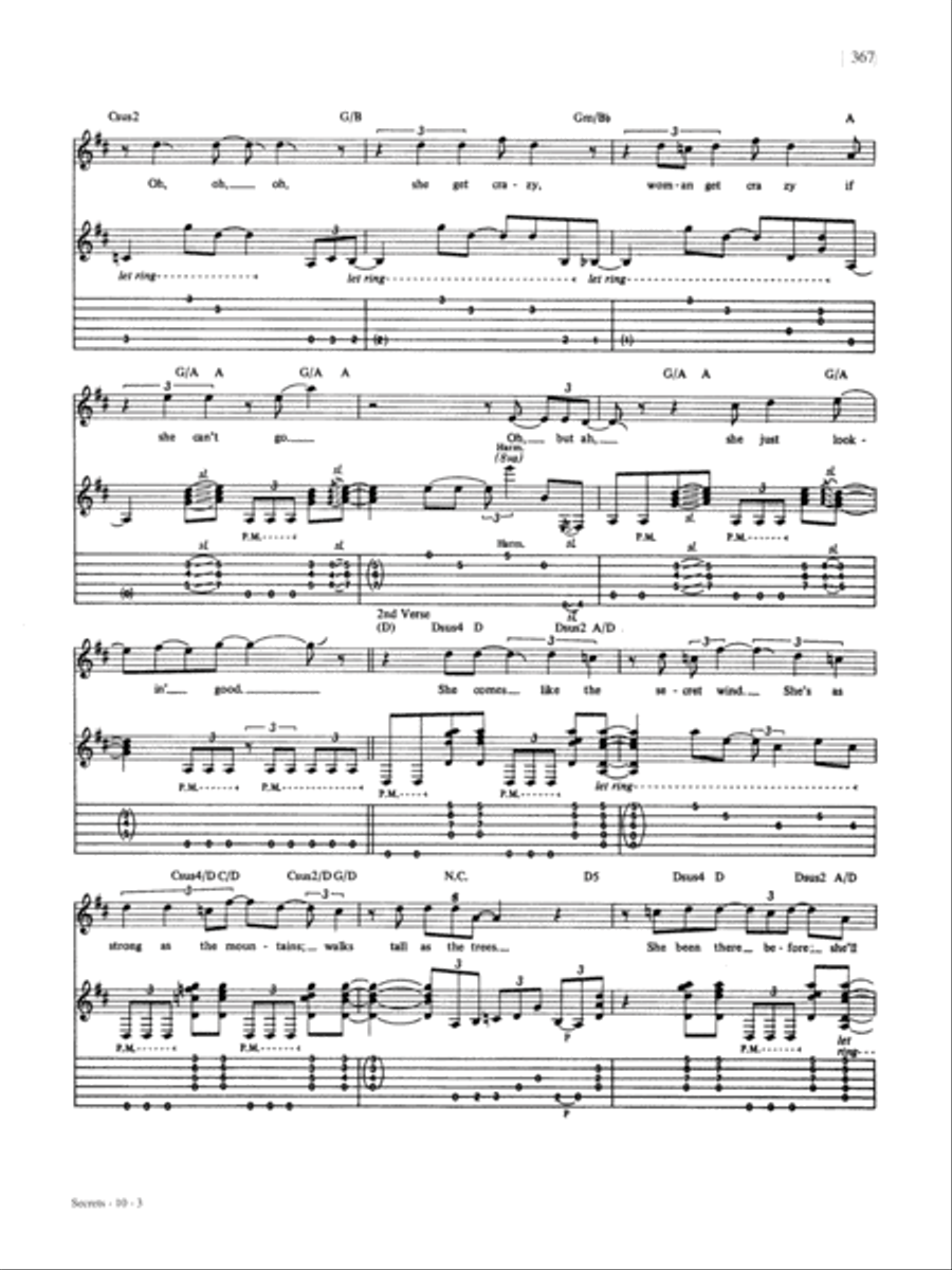 Secrets Guitar Tablature scores gallery preview page 3