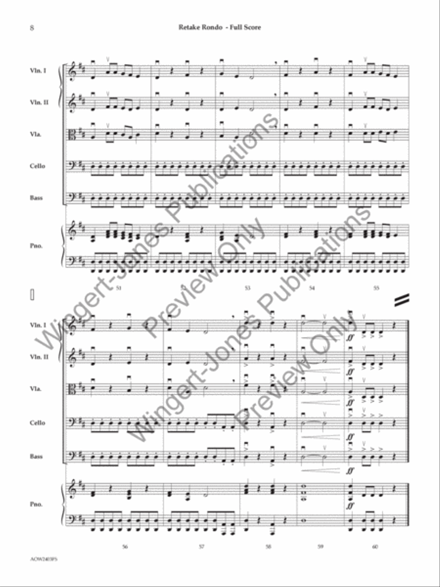 Retake Rondo String Orchestra scores gallery preview page 9