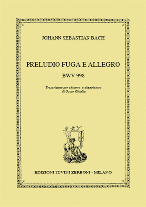 Book cover for Preludio, Fuga E Allegro Bwv 998 Per Liuto (12)