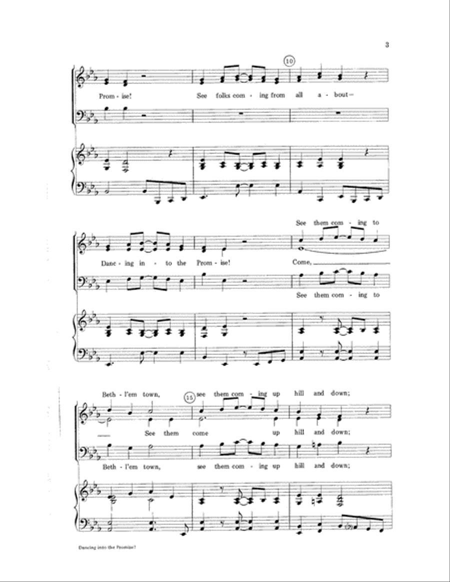 Dancing Into the Promise 3-Part scores gallery preview page 3