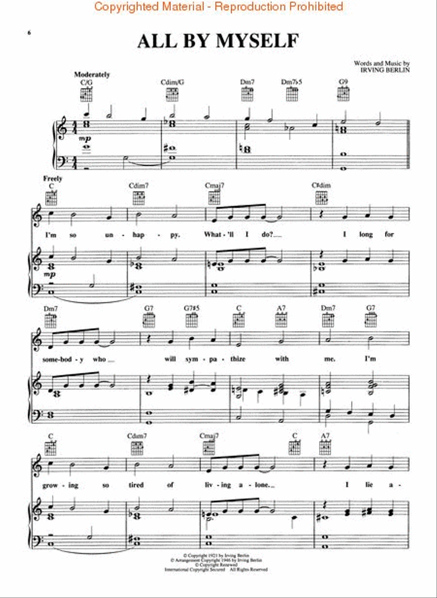 Irving Berlin - Ballads - 2nd Edition Piano, Vocal, Guitar scores gallery preview page 3