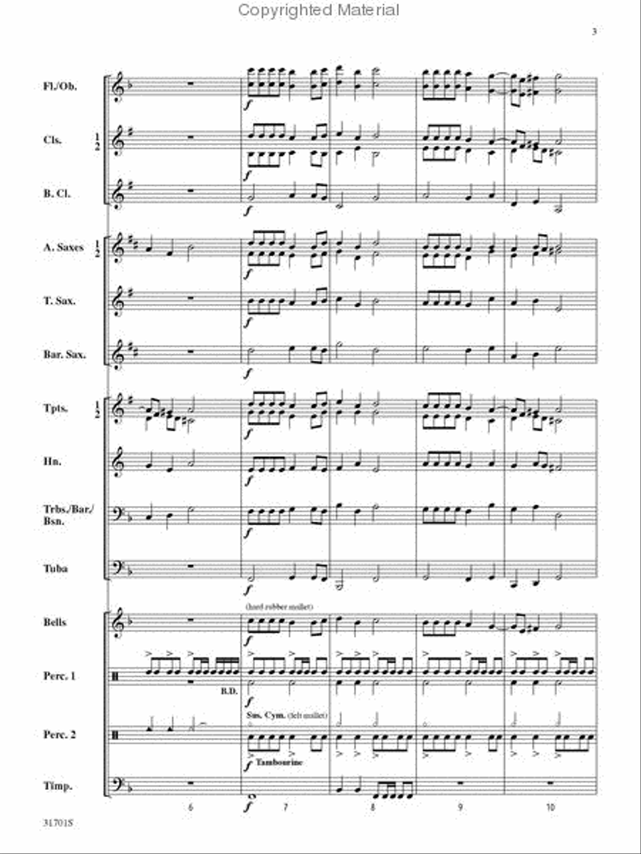 Two Renaissance Sketches Concert Band scores gallery preview page 3
