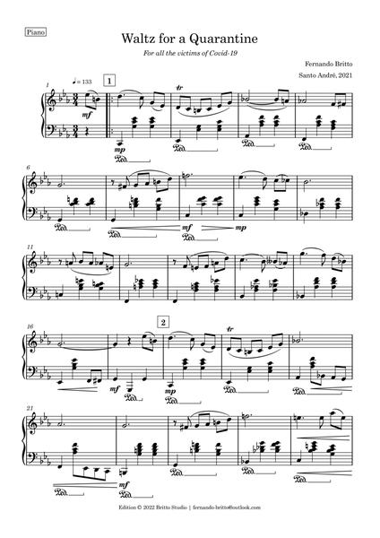 Waltz for a Quarantine, for piano image number null
