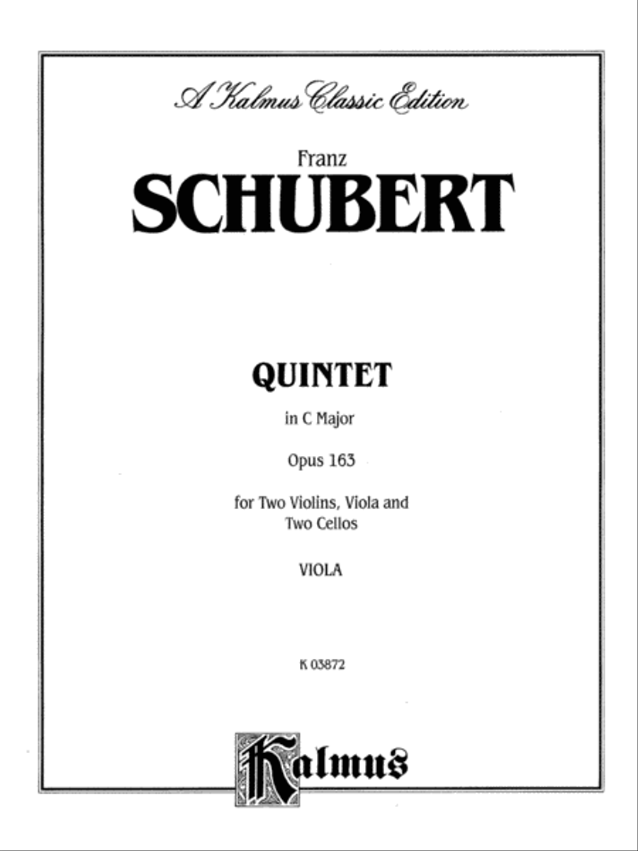 String Quintet in C Major, Op. 163 String Quintet scores gallery preview page 2