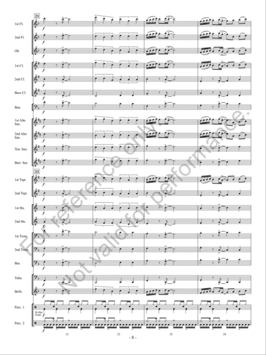 Partay! Concert Band scores gallery preview page 9