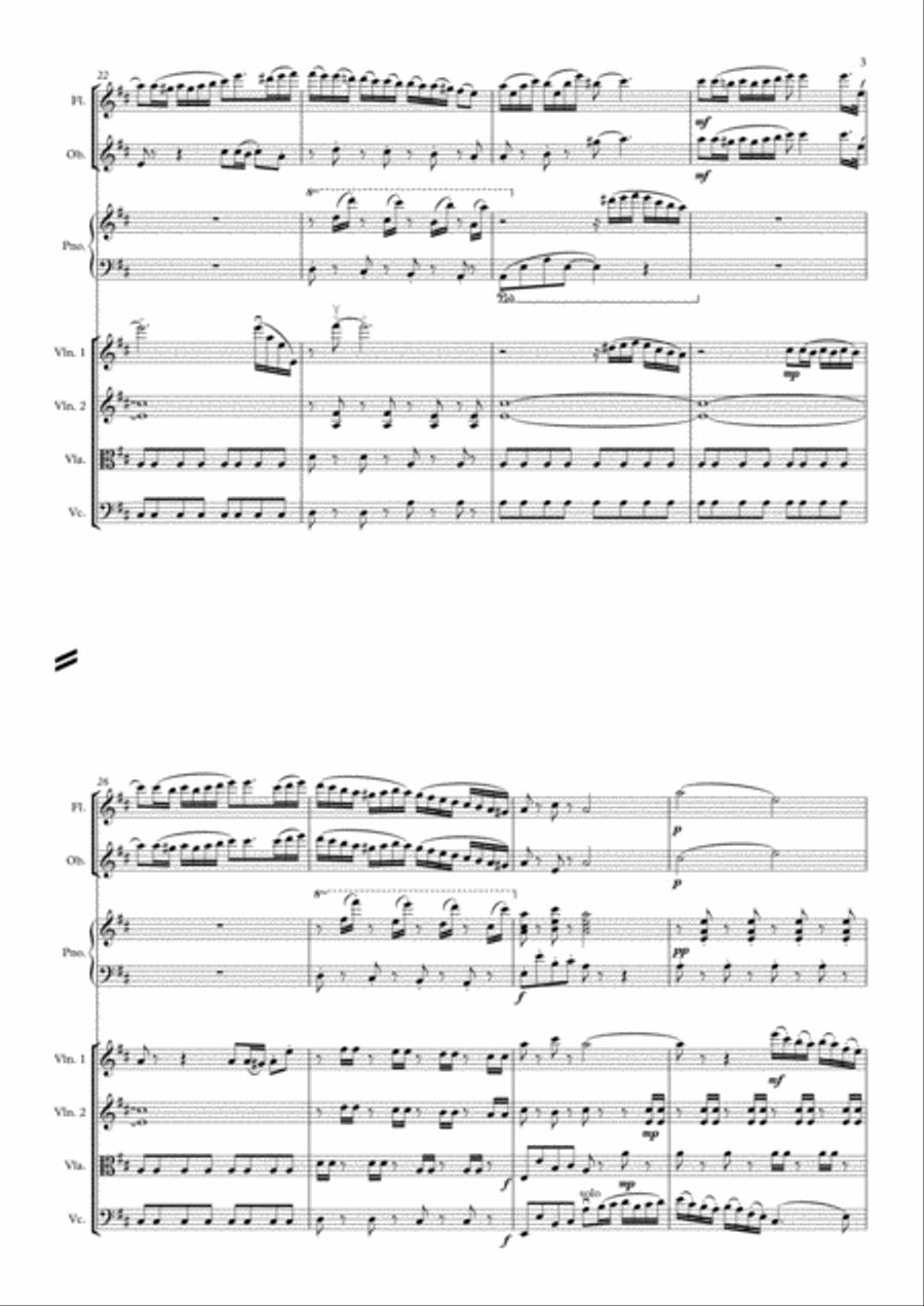 Orchestrina in D Small Ensemble scores gallery preview page 3