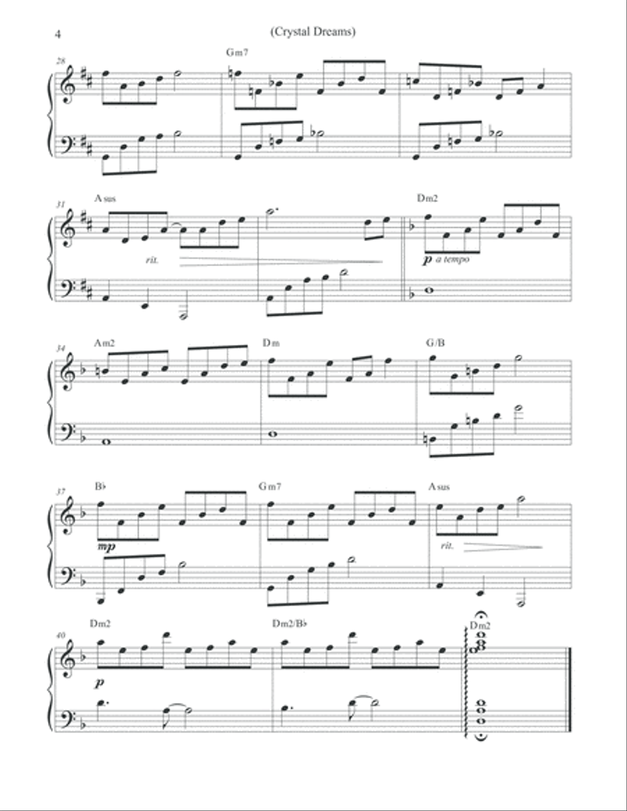Dreams of Jewels (Relaxing Piano Reflections) Piano Solo scores gallery preview page 4