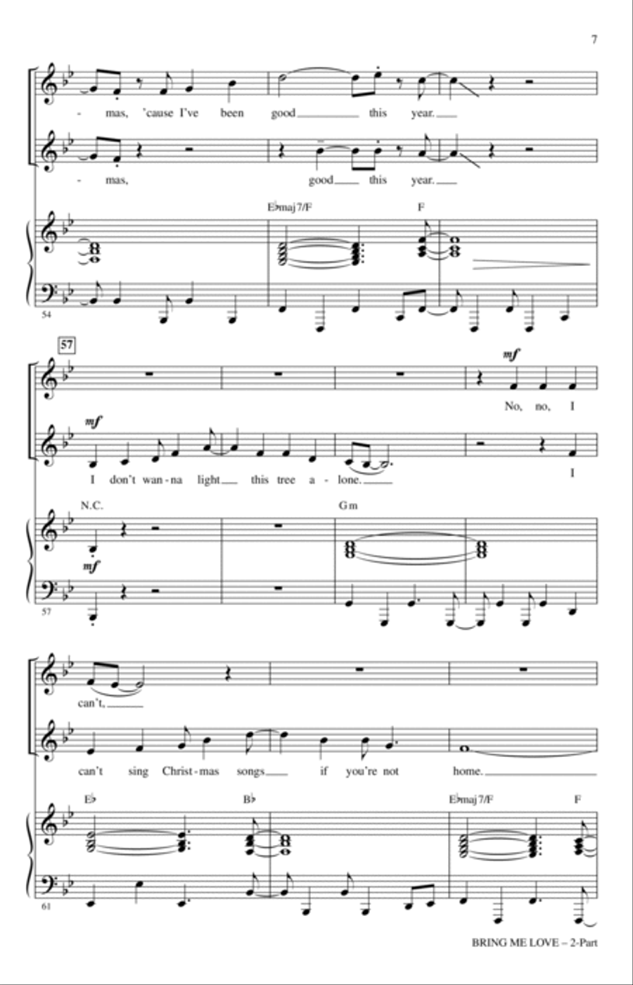 Bring Me Love (arr. Ed Lojeski) 2-Part scores gallery preview page 6