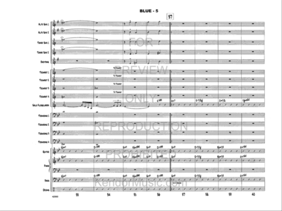 Blue Blue Jazz Ensemble scores gallery preview page 6