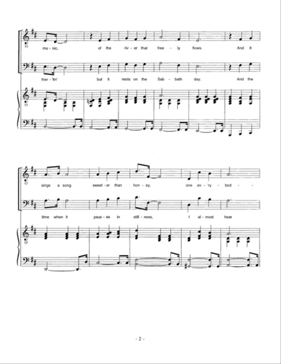 River in Judea - Piano River in Judea - Piano Choir scores gallery preview page 2