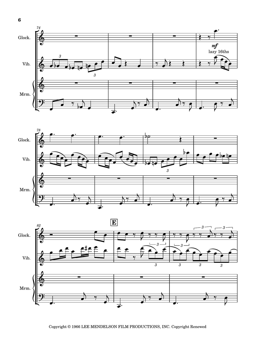 Skating Percussion Ensemble scores gallery preview page 6