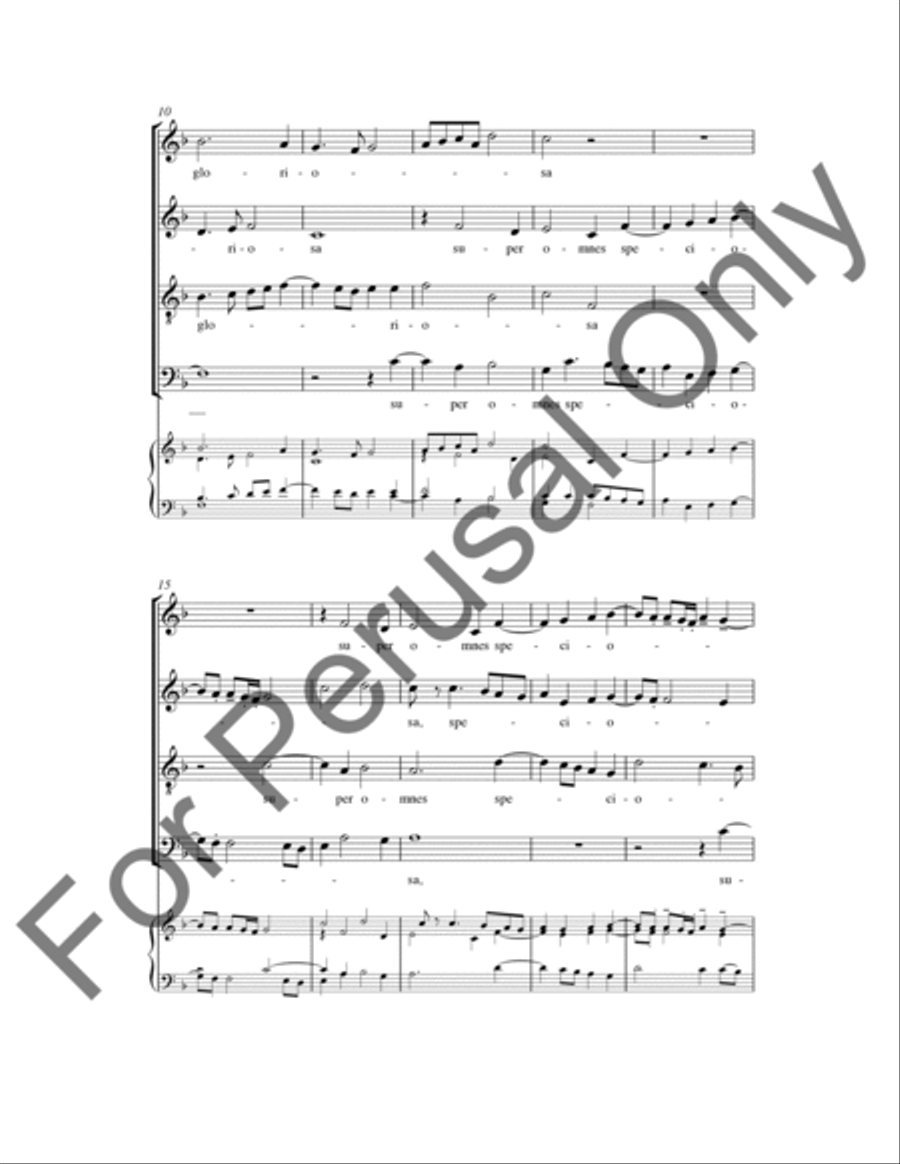 Gaude Gloriosa 4-Part scores gallery preview page 3
