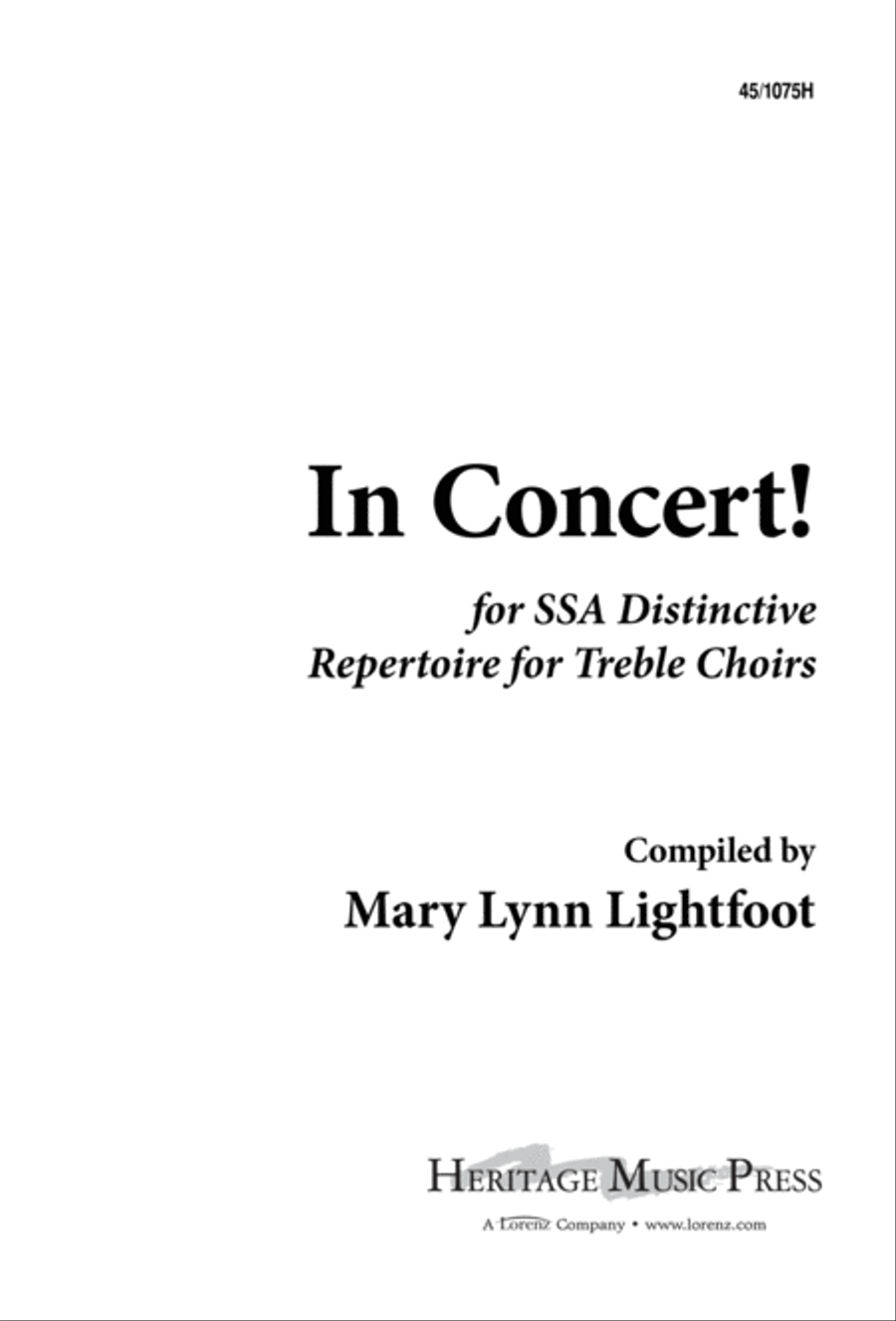 In Concert! for SSA SSA scores gallery preview page 1