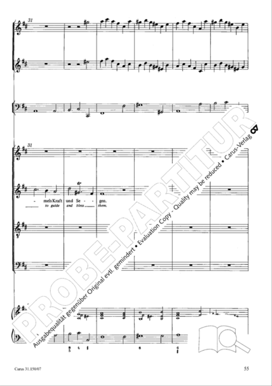 O my Lord, I long for thee (Nach dir, Herr, verlanget mich) 4-Part scores gallery preview page 56