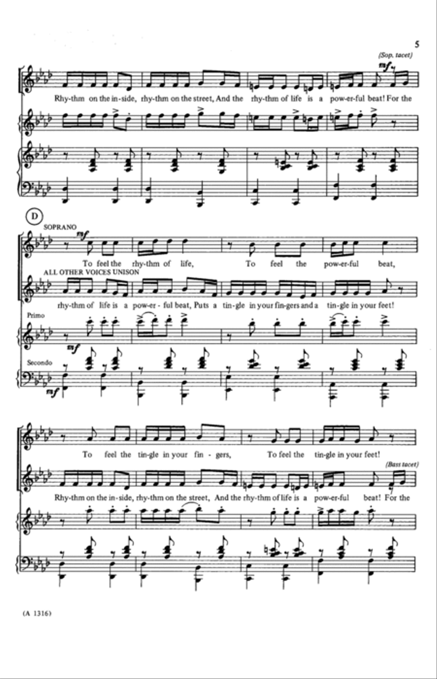 The Rhythm Of Life (from Sweet Charity) (arr. Richard Barnes) 4-Part scores gallery preview page 3