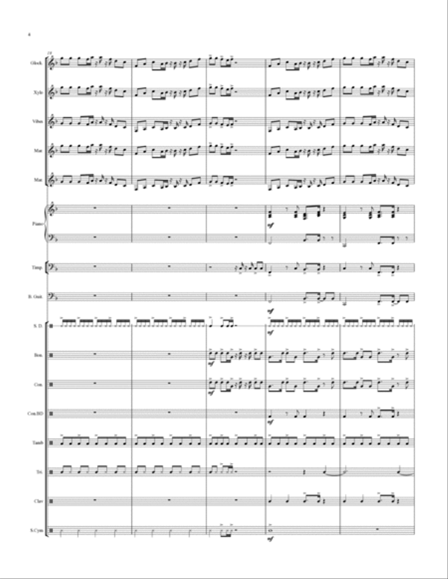 Island Jam #7 - For Percussion Ensemble Percussion Ensemble scores gallery preview page 5