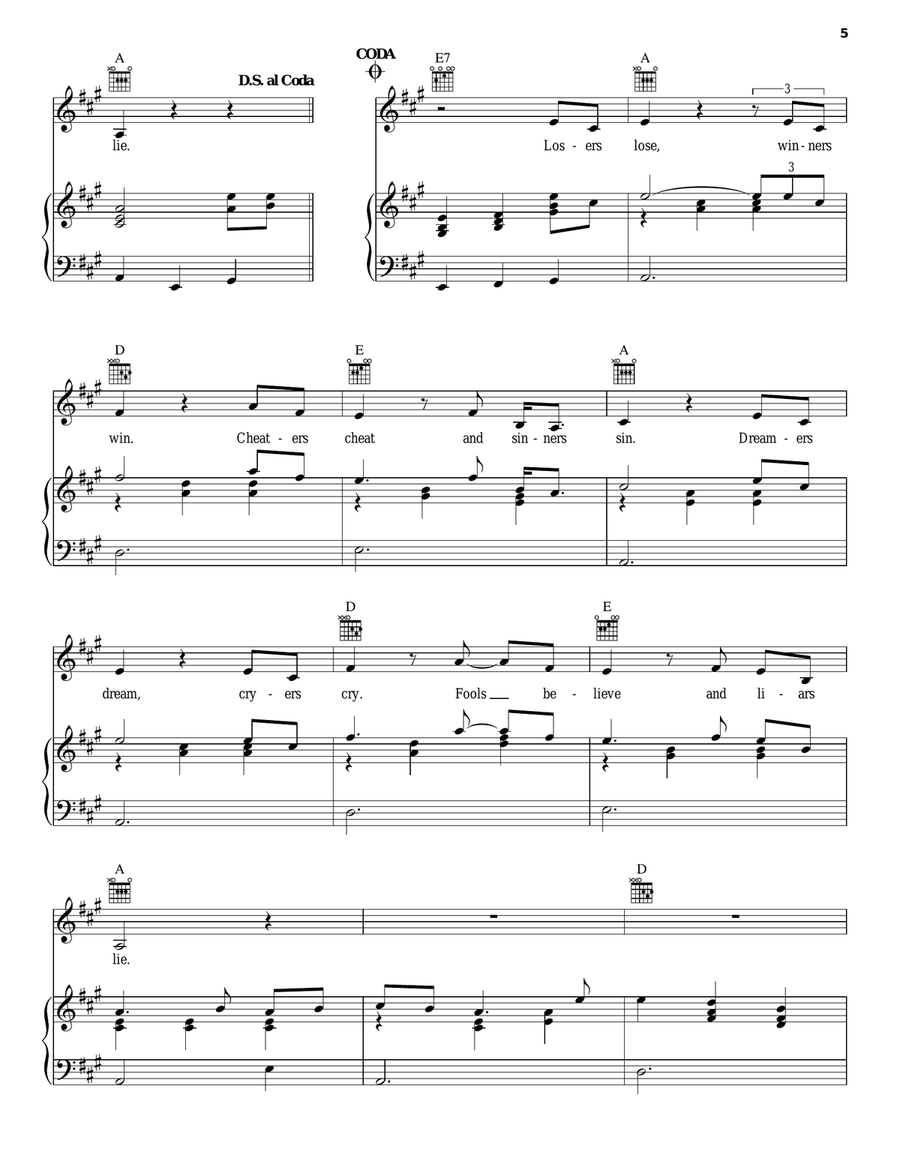 Liars Lie Acoustic Guitar scores gallery preview page 5