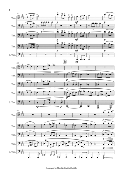 Richard Wagner - Bridal Chorus (Wedding March) for Trombone Quintet image number null